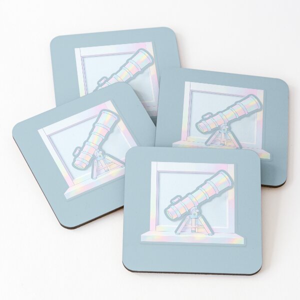Item preview, Pastel Rainbow Telescope Sticker designed and sold by Hari Arts.
