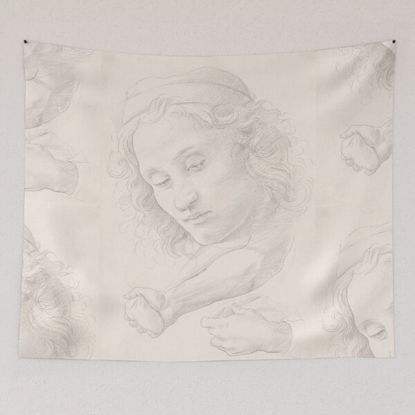 Item preview, Pencil Study of Youth with Curls designed and sold by artofuniverse.