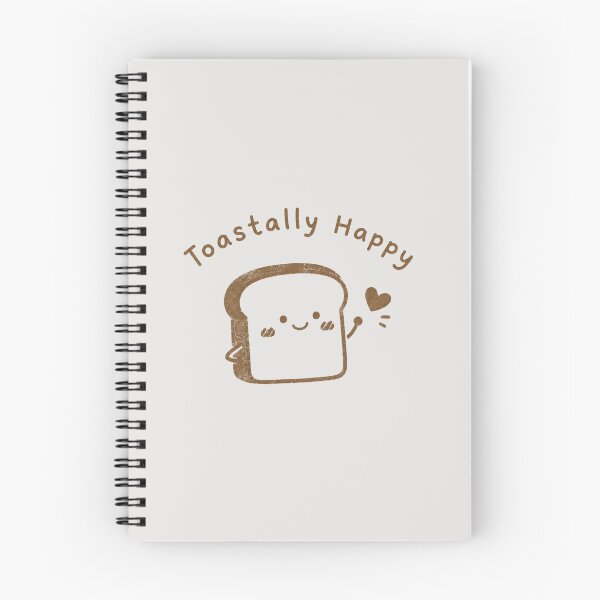 Item preview, Toastally Happy Cute Kawaii Toast Bread Funny Food Pun Illustration designed and sold by Eathusiast.