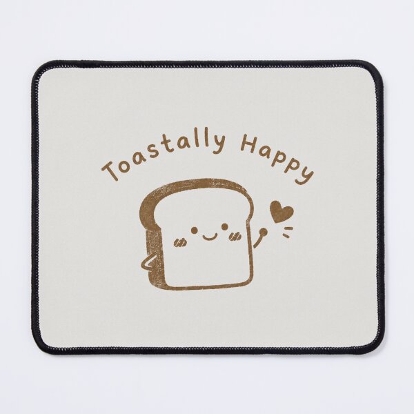 Item preview, Toastally Happy Cute Kawaii Toast Bread Funny Food Pun Illustration designed and sold by Eathusiast.