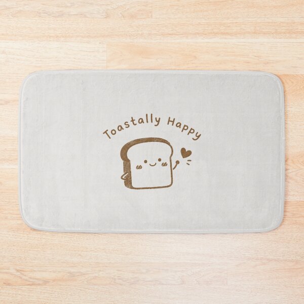 Item preview, Toastally Happy Cute Kawaii Toast Bread Funny Food Pun Illustration designed and sold by Eathusiast.