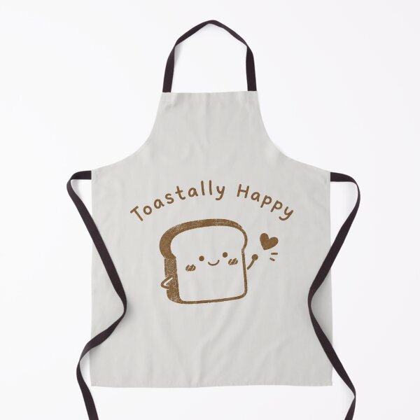 Item preview, Toastally Happy Cute Kawaii Toast Bread Funny Food Pun Illustration designed and sold by Eathusiast.