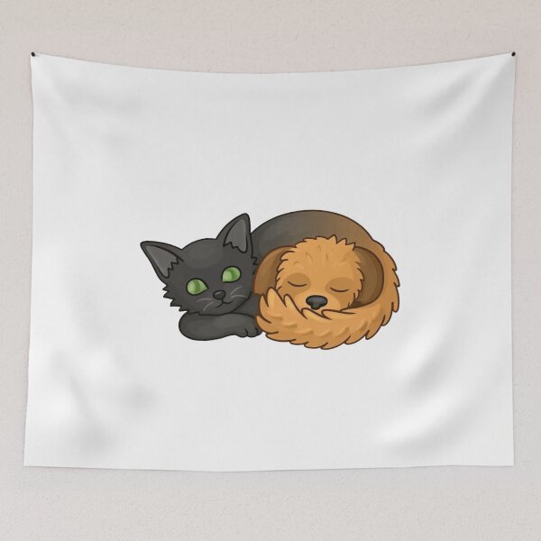 Item preview, Cat and Dog Best Friends Forever Cute Pet designed and sold by Charonde.