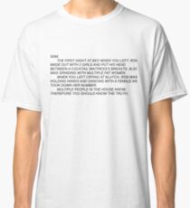 Anonymous Letter To Sammi Classic T-Shirt