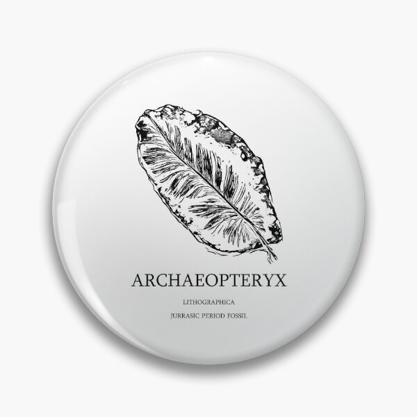 Item preview, Archaeopteryx Lithographica Feather Fossil - Minimalist Linocut Paleontology designed and sold by cyareq.