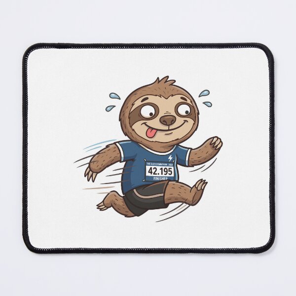 Item preview, Cute sloth running, funny sports design, Sports Gift designed and sold by BobaTeeStore.