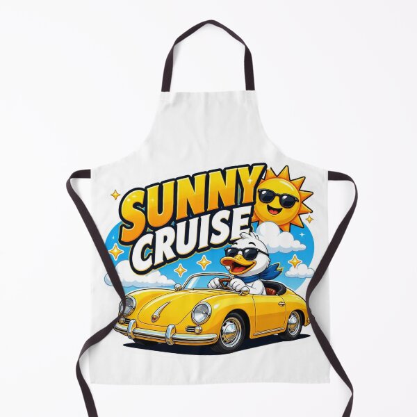 Item preview, Sunny Cruise Cute Car Graphic PNG | Kawaii Duck Sports Car Sticker | Summer Streetwear Design | Retro Automotive Vinyl Decal designed and sold by Stylestickers55.