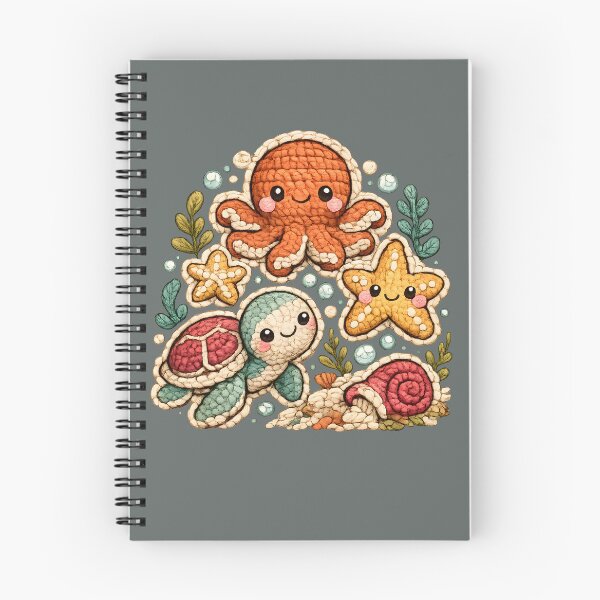 Item preview, Cute Crochet Sea Animals | Kawaii Octopus Turtle Starfish Ocean Friends designed and sold by KAM-KAM-STORE.