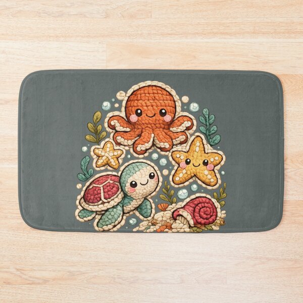 Item preview, Cute Crochet Sea Animals | Kawaii Octopus Turtle Starfish Ocean Friends designed and sold by KAM-KAM-STORE.