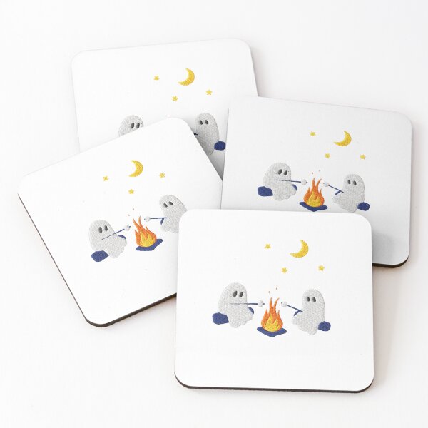 Item preview, Ghost Campfire Embroidery Halloween Cozy Camping Design designed and sold by wecrea.
