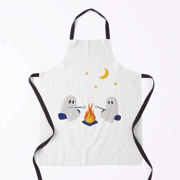 Item preview, Ghost Campfire Embroidery Halloween Cozy Camping Design designed and sold by wecrea.