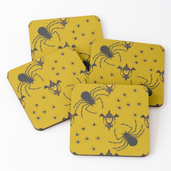 Item preview, Spooky Halloween Spiders and Haunted Lantern Seamless Pattern designed and sold by Wawa5656.