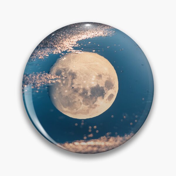 Item preview, Full moon reflecting in puddle of  water designed and sold by Photopat.