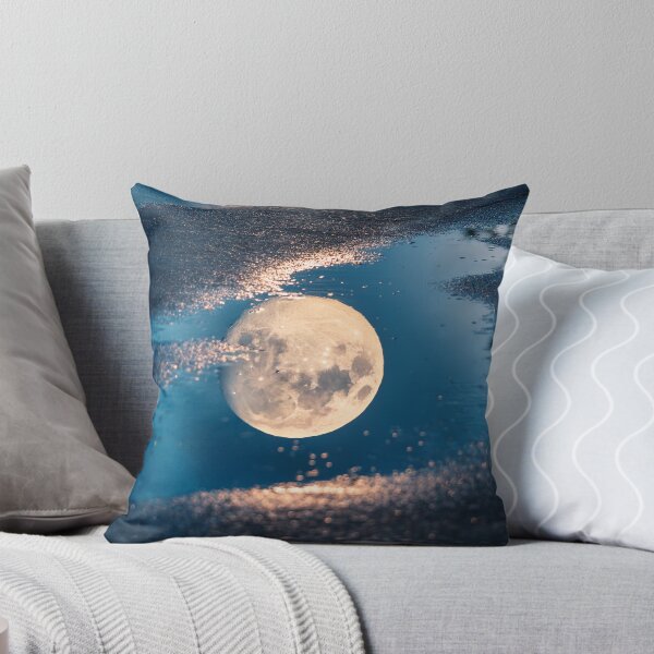 Item preview, Full moon reflecting in puddle of  water designed and sold by Photopat.