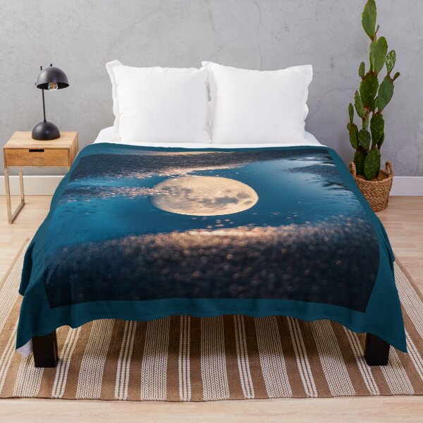 Item preview, Full moon reflecting in puddle of water designed and sold by Photopat.