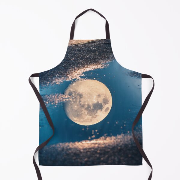 Item preview, Full moon reflecting in puddle of water designed and sold by Photopat.