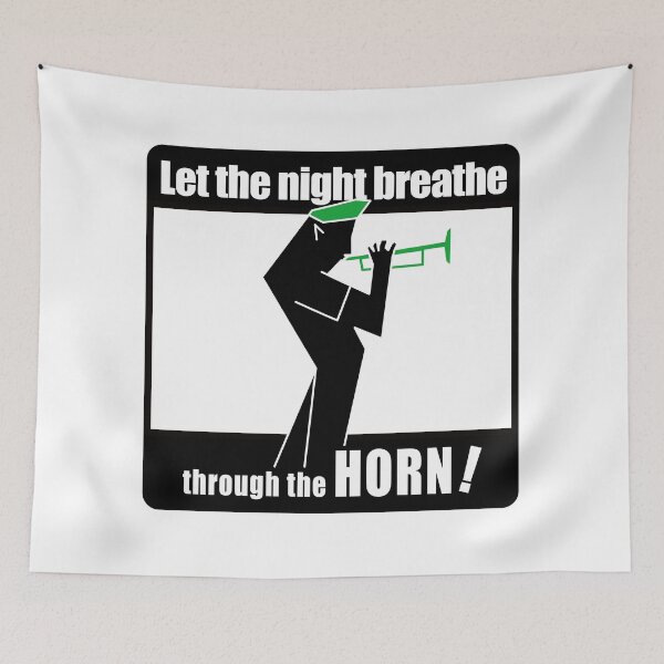 Item preview, Jazz Trumpet Player Silhouette — Cool Jazz Art designed and sold by R-T-Gracie.