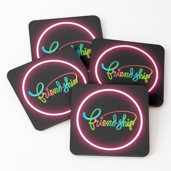 Item preview, Colorful Friendship Typography Circle Design designed and sold by CREATIVE HIVE.