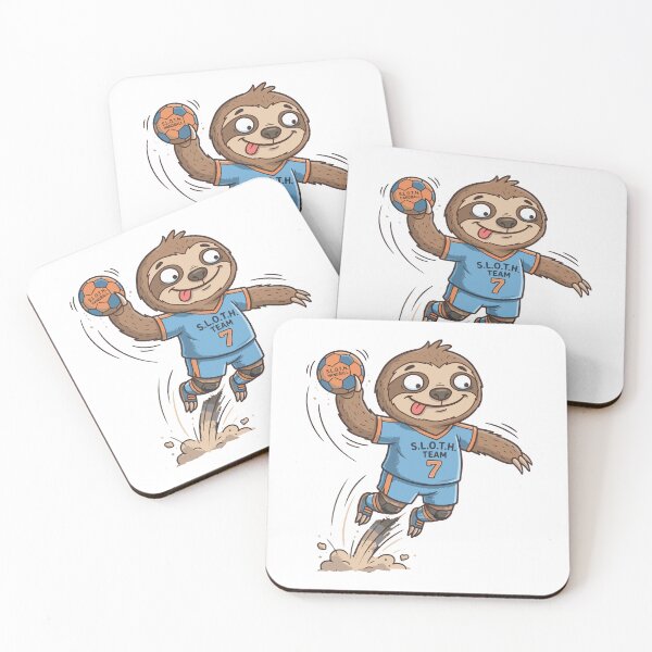 Item preview, Cute sloth handball player, funny sports design, Sports Gift designed and sold by BobaTeeStore.