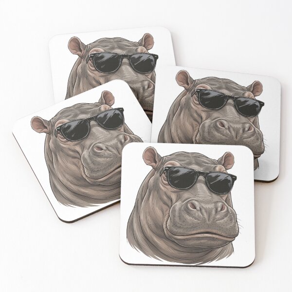 Item preview, Cool Hippopotamus designed and sold by VelvetRoom.