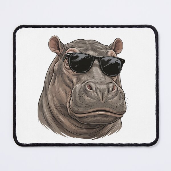 Item preview, Cool Hippopotamus designed and sold by VelvetRoom.