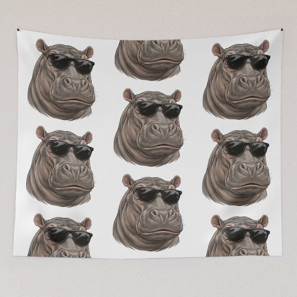 Item preview, Cool Hippopotamus designed and sold by VelvetRoom.