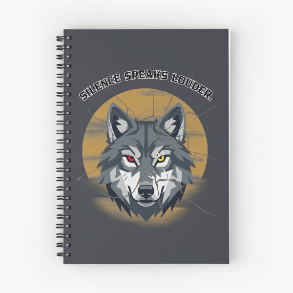 Item preview, Silence Speaks Louder Wolf designed and sold by AhmadAnnaPrints.