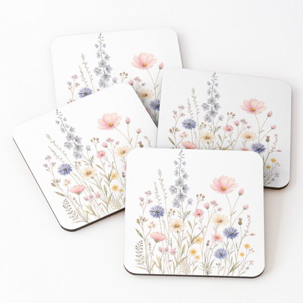 Item preview, Pastel Wildflower Meadow – Delicate Botanical Garden designed and sold by NiloStudio.