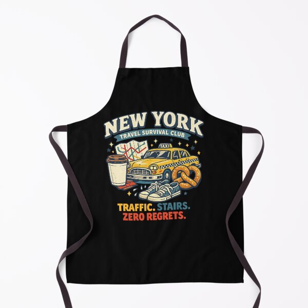 Item preview, New York Travel Survival Club – Funny Retro NYC Tourist Design designed and sold by Concrete Coffee Studio.