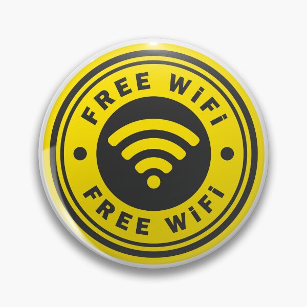 Item preview, Free WiFi Sign Sticker designed and sold by VectorForge Studio.
