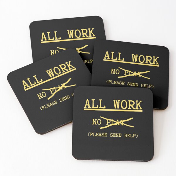 Item preview, All Work No Play Funny Office Back Print Shirt designed and sold by Mircea786.