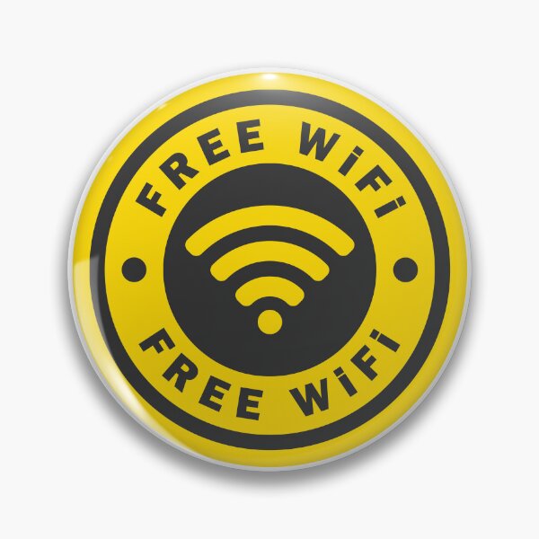 Item preview, Free WiFi Sign Sticker designed and sold by VectorForge Studio.