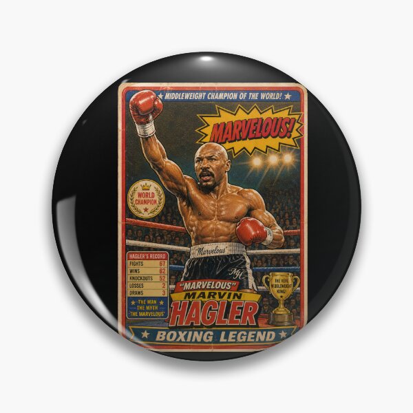 Item preview, Marvelous Marvin Hagler Trading Card designed and sold by halibutgoatramb.