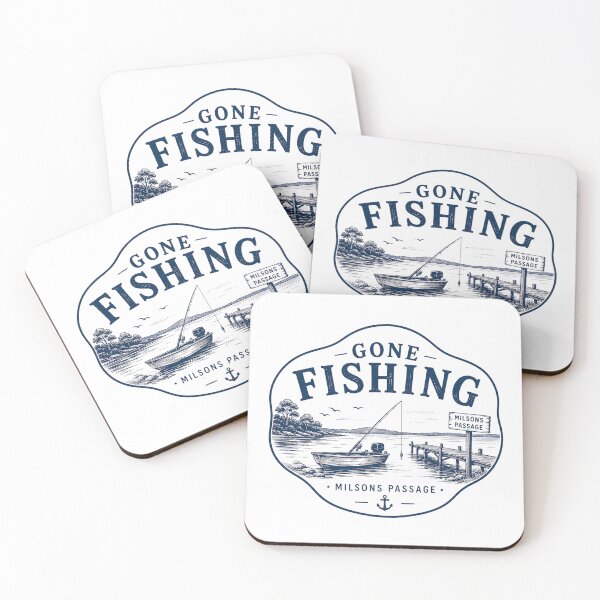 Item preview, Gone Fishing Milsons Passage NSW Australia  designed and sold by PamLeeDesign.