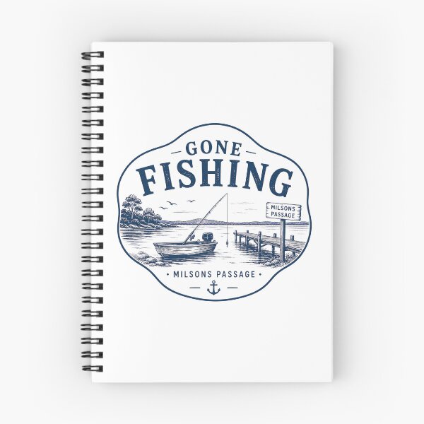 Item preview, Gone Fishing Milsons Passage NSW Australia  designed and sold by PamLeeDesign.