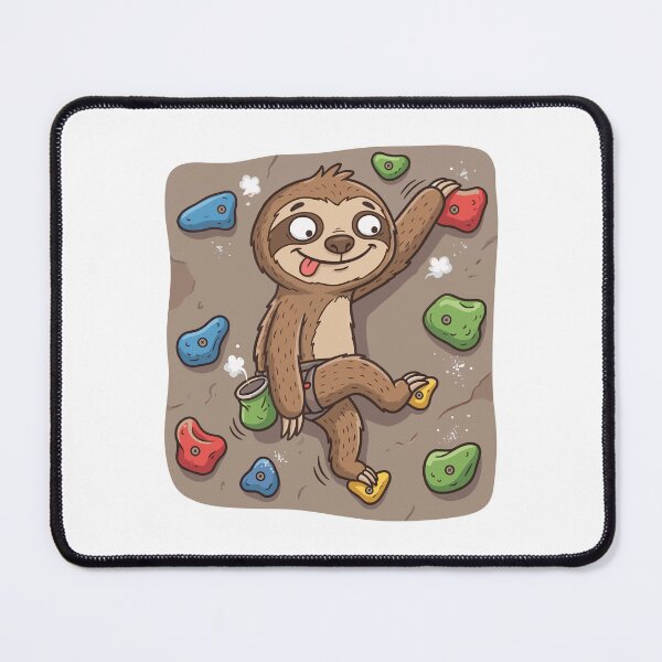 Item preview, Cute sloth rock climbing, funny sports design, Sports Gift designed and sold by BobaTeeStore.