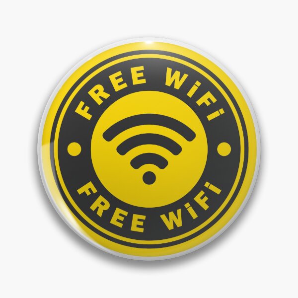 Item preview, Free WiFi Sign Sticker designed and sold by VectorForge Studio.