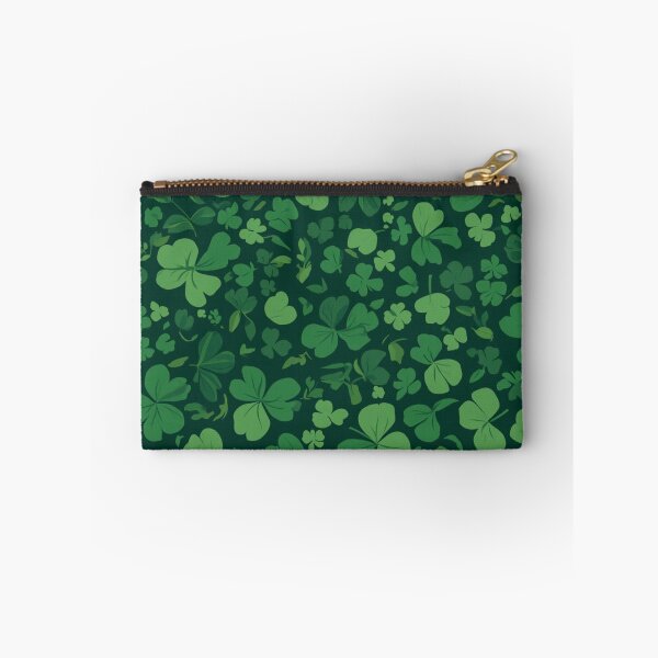 Item preview, Small Green Clover Leaves Seamless Pattern designed and sold by Wawa5656.