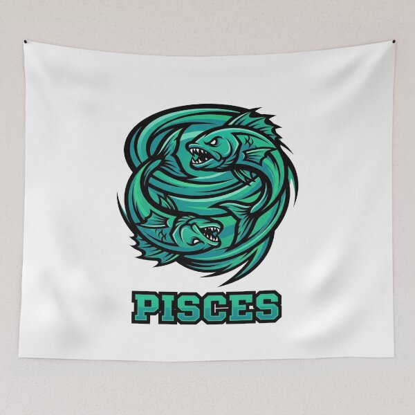 Item preview, Aggressive Pisces Zodiac Graphic designed and sold by Bad-Decisions-Designs.