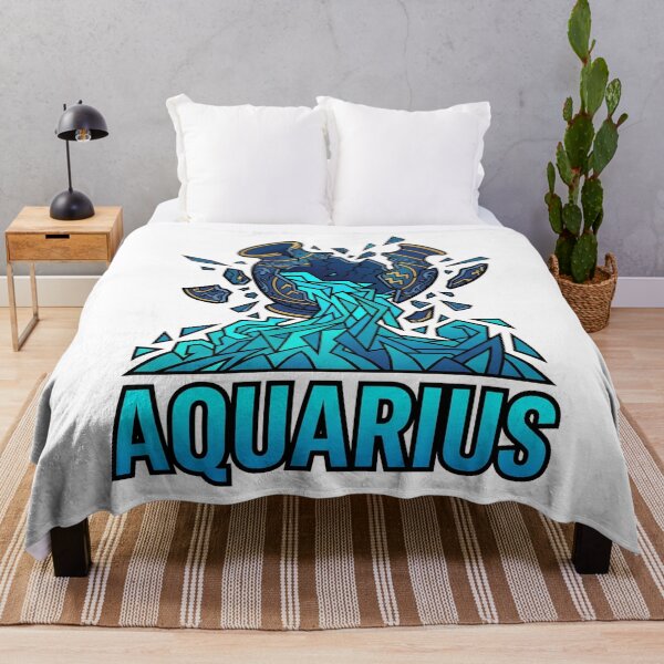 Item preview, Aquarius Zodiac Water Bearer Graphic designed and sold by Bad-Decisions-Designs.