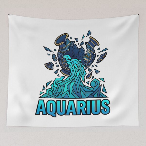 Item preview, Aquarius Zodiac Water Bearer Graphic designed and sold by Bad-Decisions-Designs.