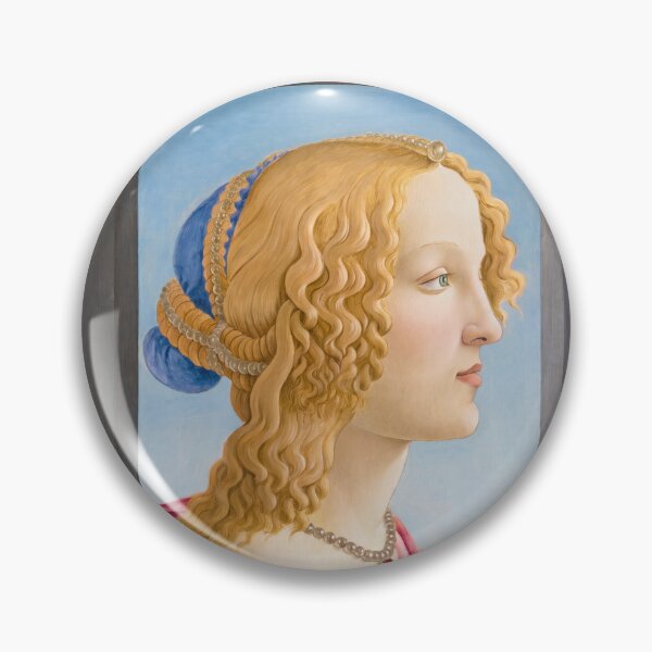 Item preview, Renaissance Lady in Profile with Pearls designed and sold by artofuniverse.