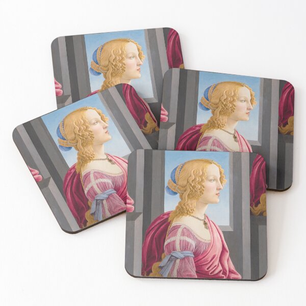 Item preview, Renaissance Lady in Profile with Pearls designed and sold by artofuniverse.
