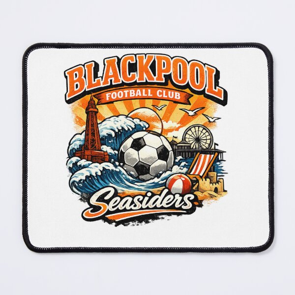 Item preview, Blackpool FC – Seasiders | Retro Seaside Football Fan T-Shirt Design designed and sold by GarnerSupplyCo.