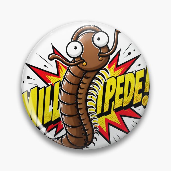 Item preview, Cute Millipede Cartoon Comic Sticker designed and sold by Art99ThaiShop.