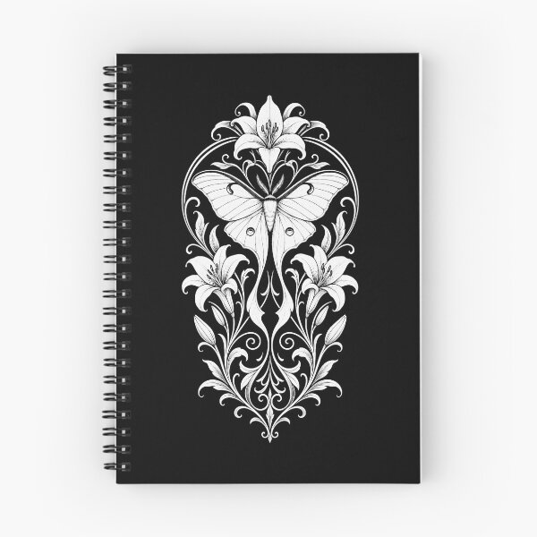 Item preview, Art Nouveau Luna Moth White Lily Botanical Ornament designed and sold by JackCurtis1991.