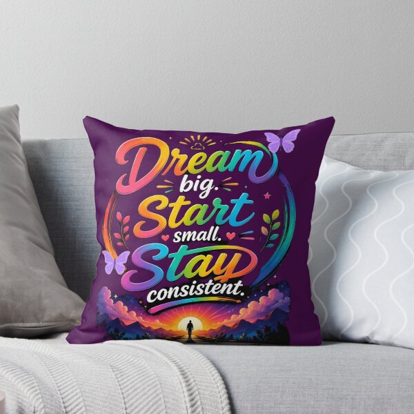 Item preview, Mind  And Wellness  Quote-Dream Big  Start  Small  Stay  Consistent designed and sold by Brewgoodness.