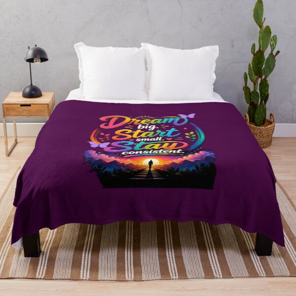 Item preview, Mind And Wellness Quote-Dream Big Start Small Stay Consistent designed and sold by Brewgoodness.