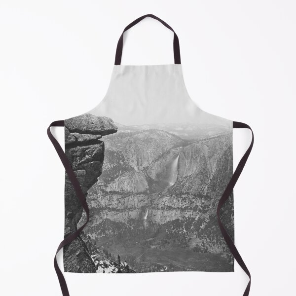 Item preview, The Yosemite Falls, from Glacier Point fine art vintage black and white landscape nature photograph by Carleton E. Watkins designed and sold by Astrid Arkhangelsky.