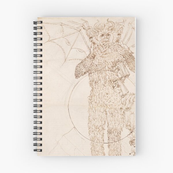 Item preview, Lucifer Three-Faced Demon Inferno Drawing designed and sold by artofuniverse.